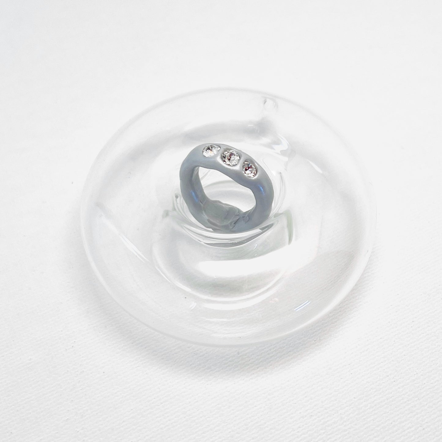 Riven 3 Clear Crystal Ring