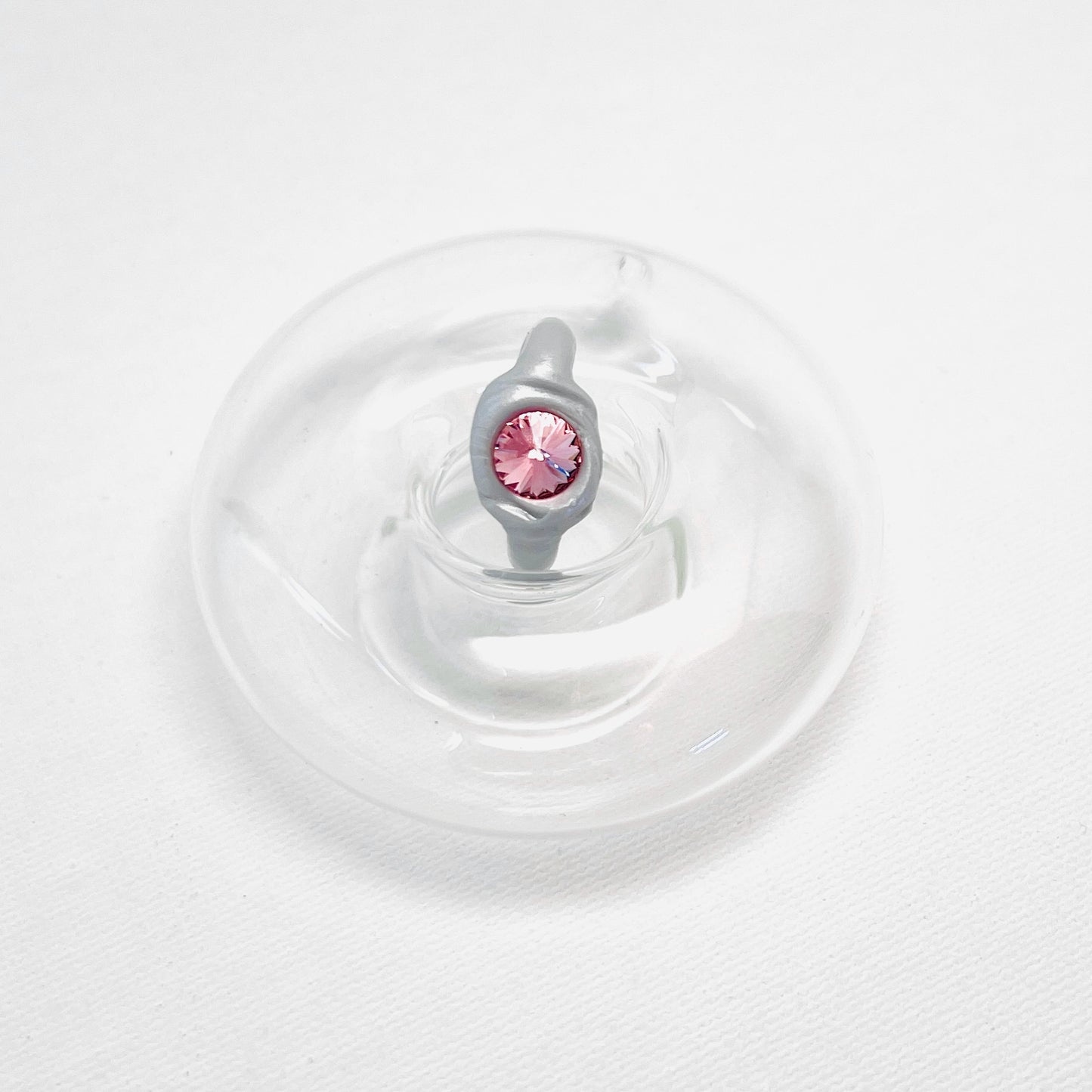 Venra Pink Crystal Ring