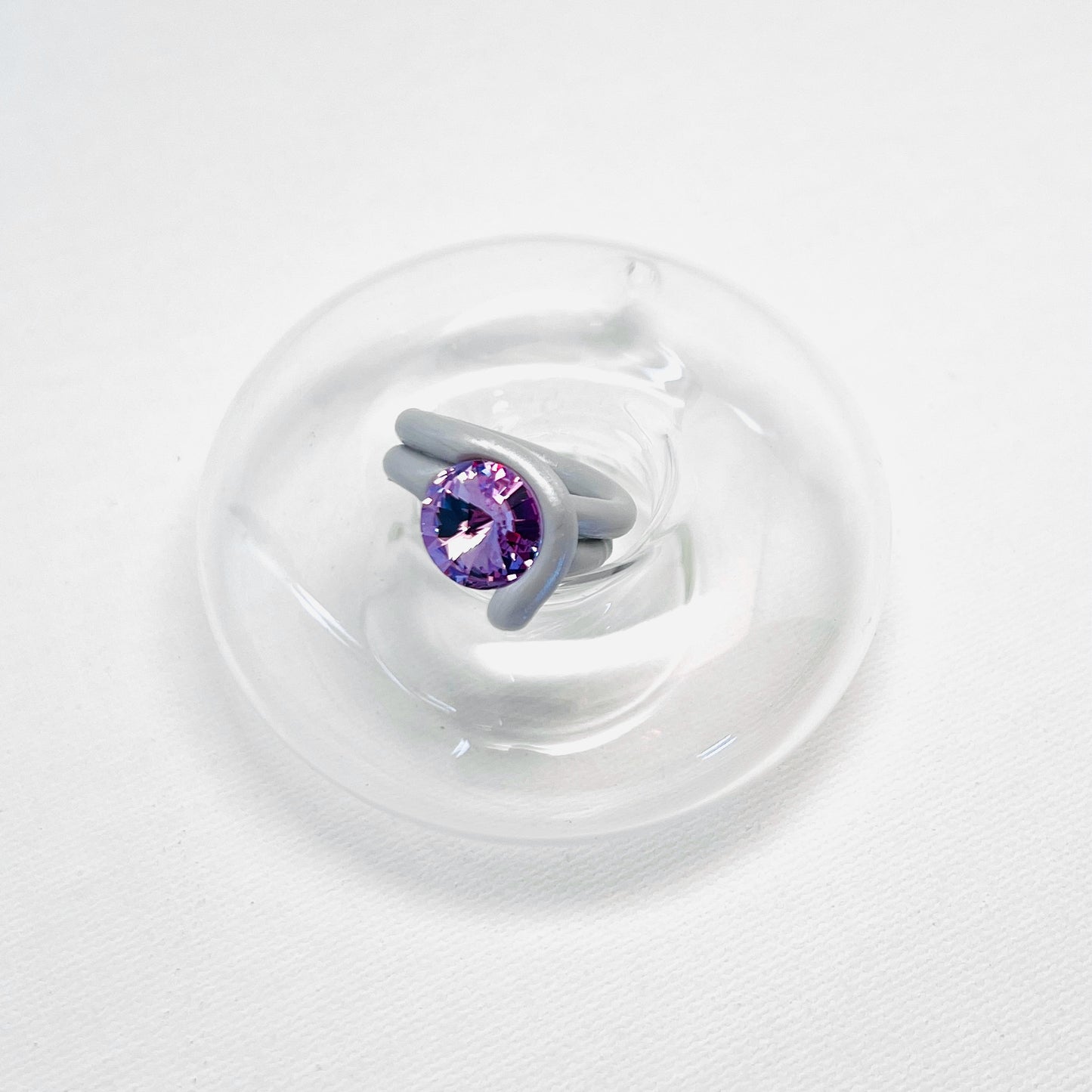 Lunor Purple Twist Ring