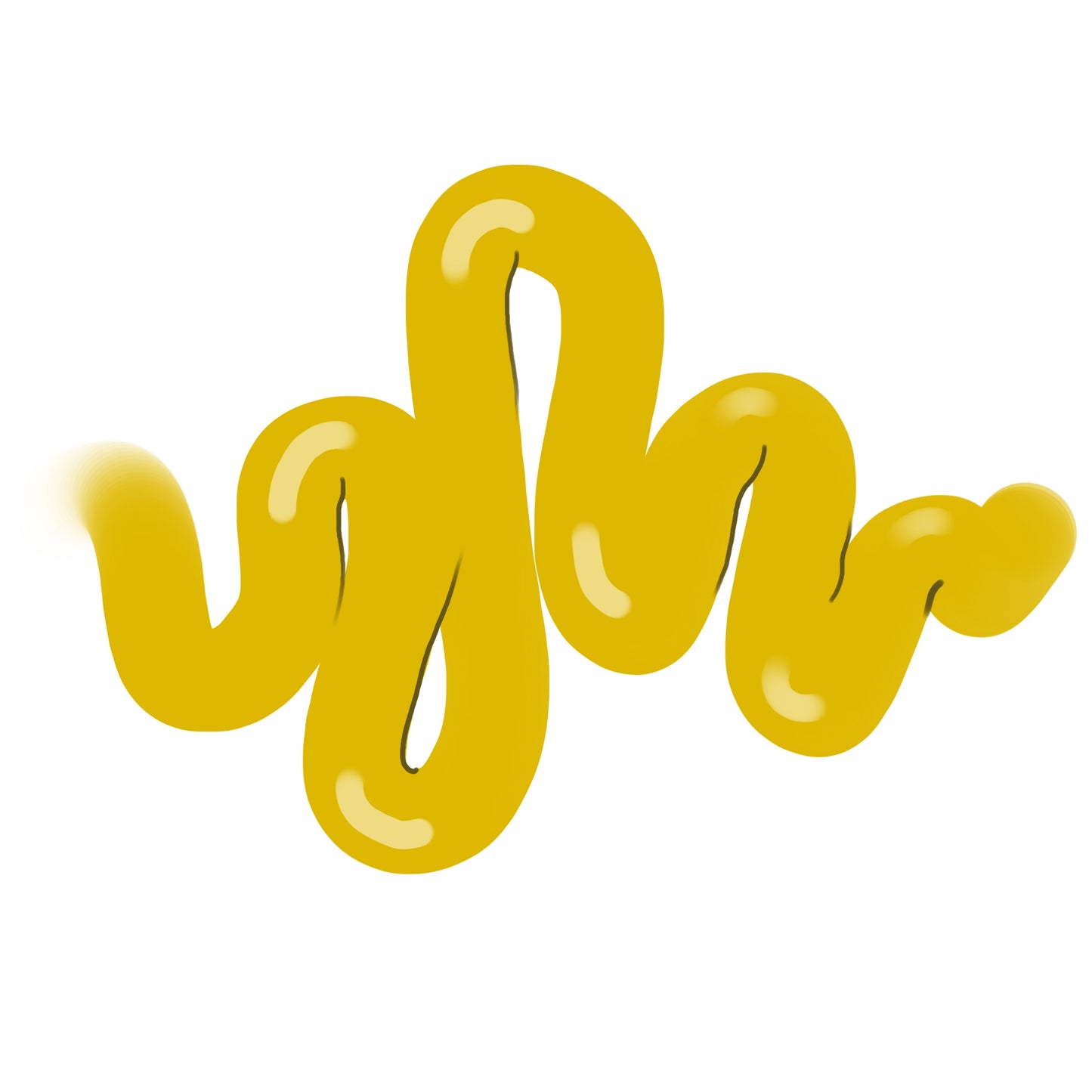 Curvy Yellow Axnt Ring in Lilac