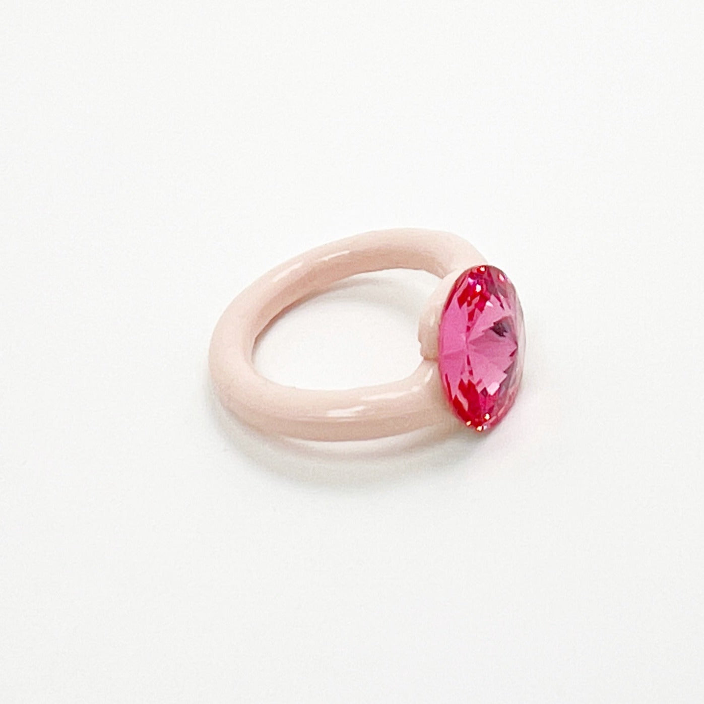 OG Crystal Ring in Rosé Pink