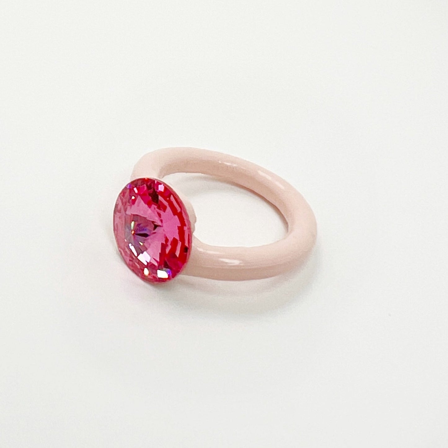 OG Crystal Ring in Rosé Pink