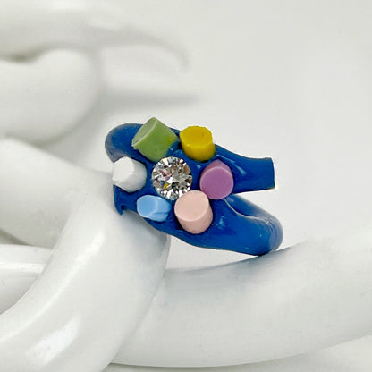 Rainbow Flower Ring