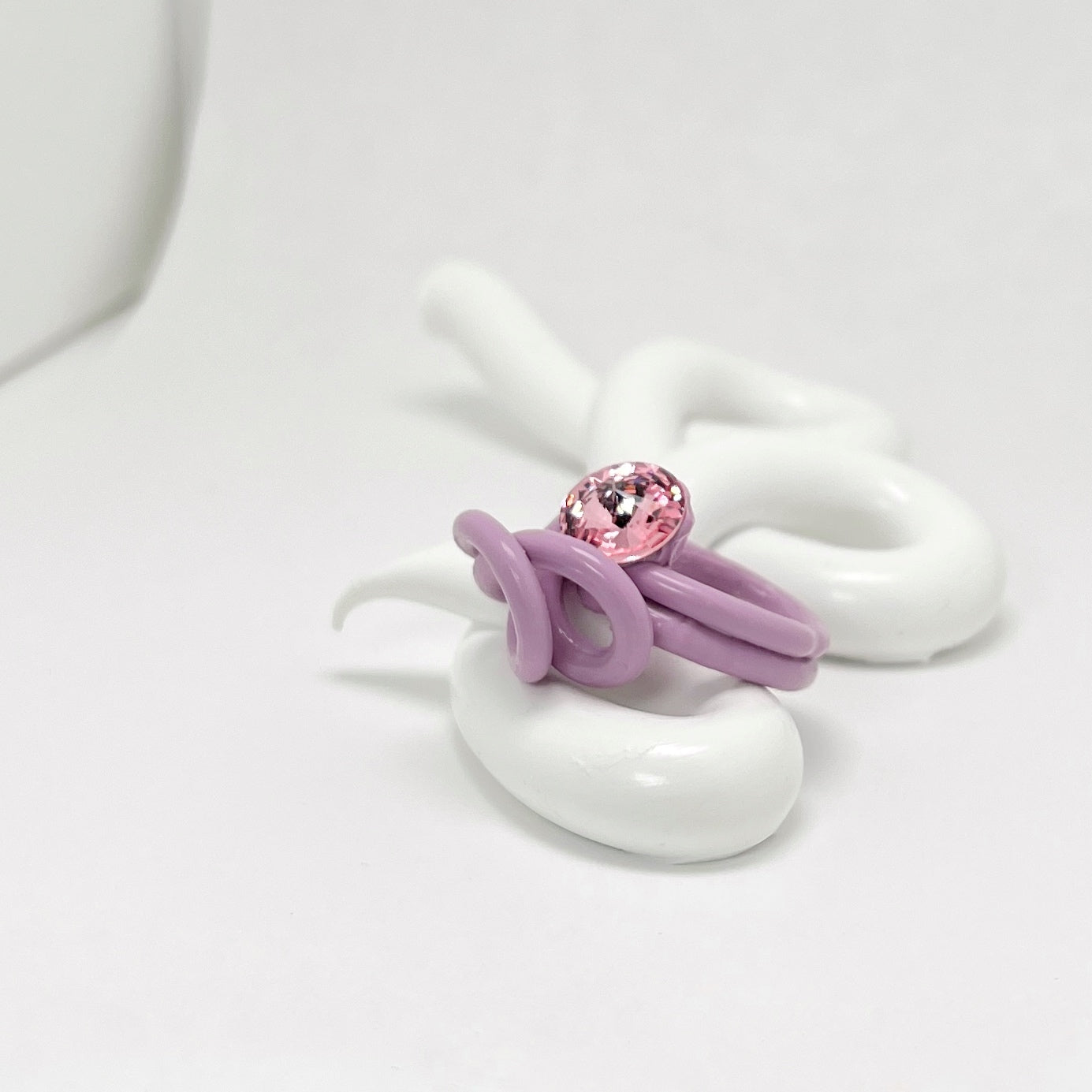 Octopus Ring in Lilac