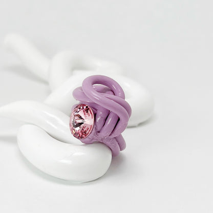 Octopus Ring in Lilac