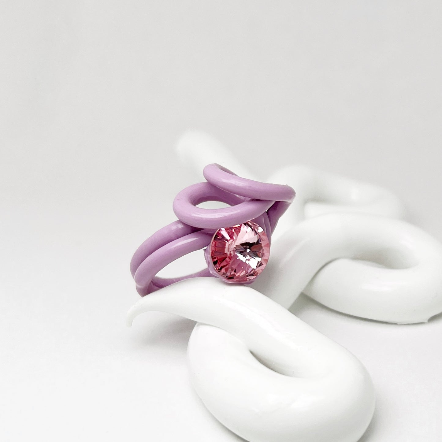 Octopus Ring in Lilac