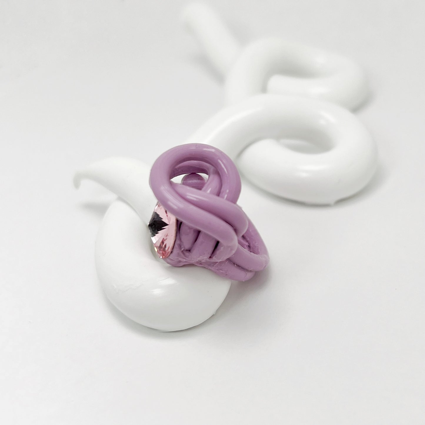 Octopus Ring in Lilac