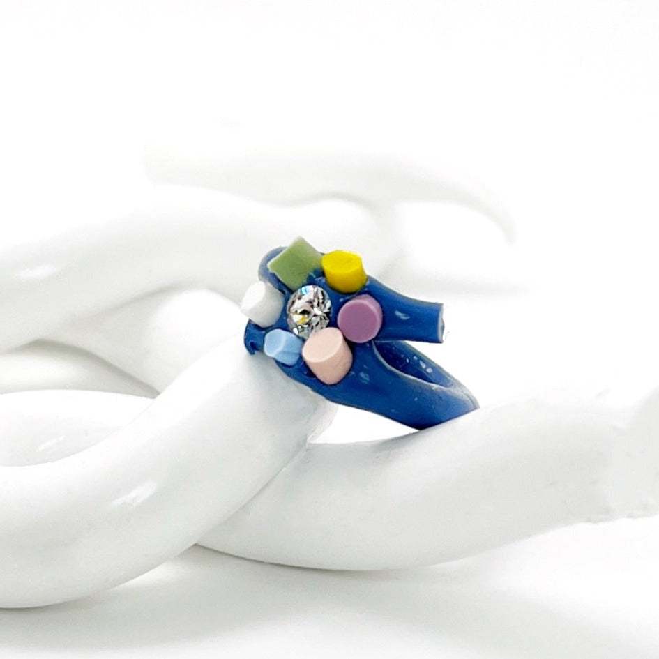 Rainbow Flower Ring